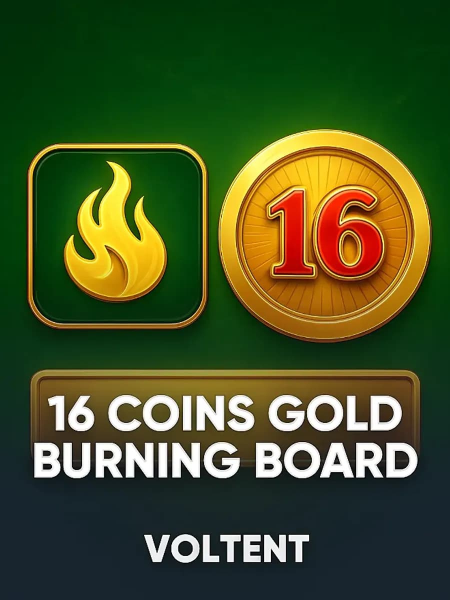 16 Coins Gold Burning Board