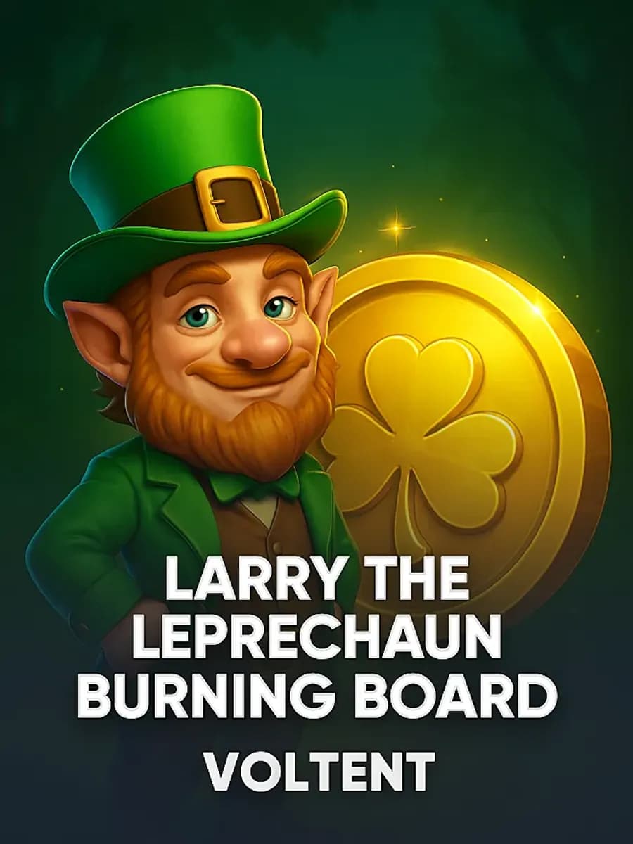 Larry the Leprechaun Burning Board